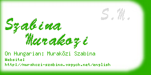 szabina murakozi business card