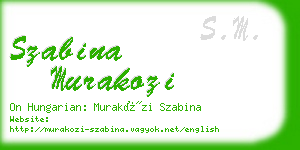 szabina murakozi business card